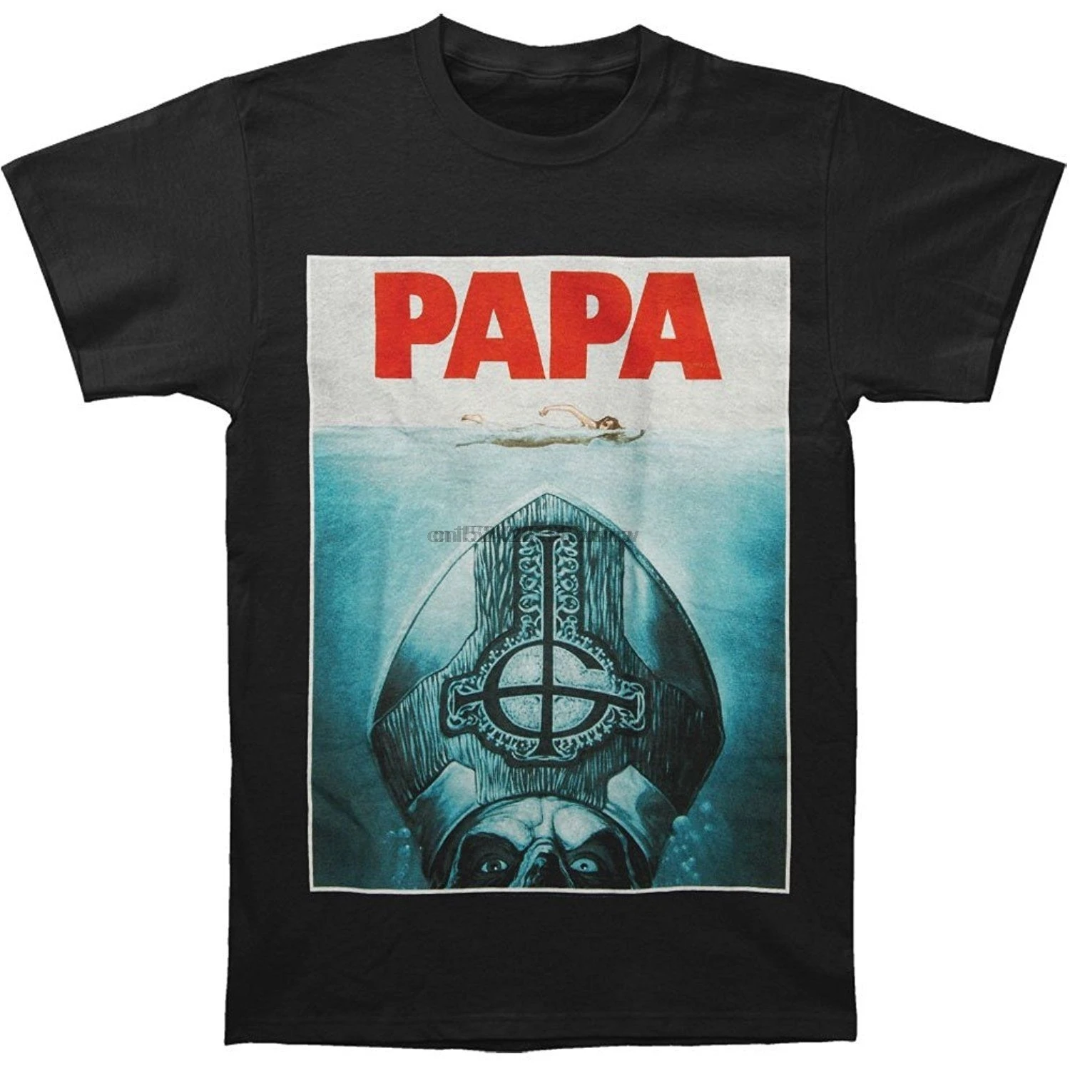 Аутентичная футболка с надписью GHOST Band Papa Emeritus II новая летняя хлопковая короткими