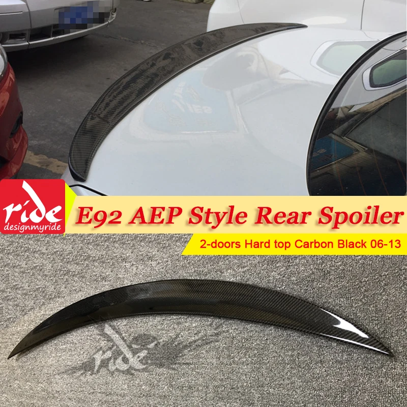 

For BMW E92 Tail Spoiler Wing Lip Carbon Fiber P Style 3-Series 320i 325i 328i 330i 2Door Hard Top Rear Trunk Spoiler Wing 06-13