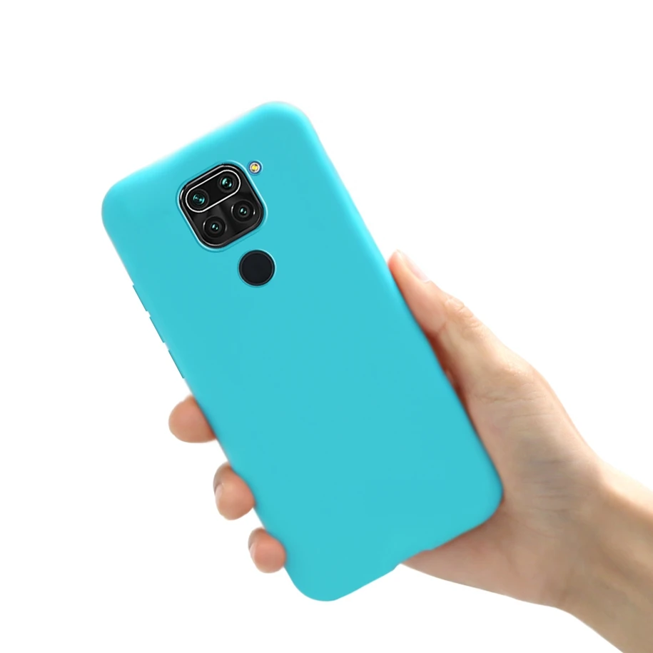 For Xiaomi Redmi Note 9 4G Case Liquid Bumper Soft TPU Protector Back Cover for Xiaomi Redmi Note 9 Note9 10X 4G Phone Case