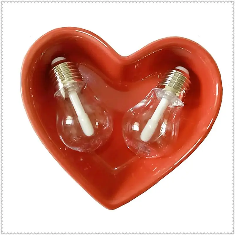 5 шт. светильник в форме лампы пустые пластиковые бутылки прозрачный блеск для губ трубки многоразового использования Q0KD