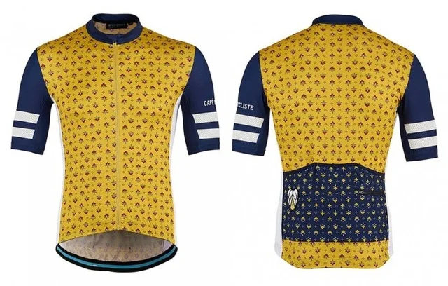 15 Кафе Du Cycliste полиэфирные ткани SUNRISE JERSEY pro team aero дышащая велосипедная рубашка Цикл MTB Одежда для дорожного велосипеда - Цвет: 15