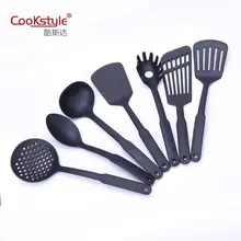 Антипригарный горшок нейлон 7 шт набор кухонных принадлежностей к высоким температурам нейлоновая кухонная лопатка Приспособления плотный стебель Ladel шпатель