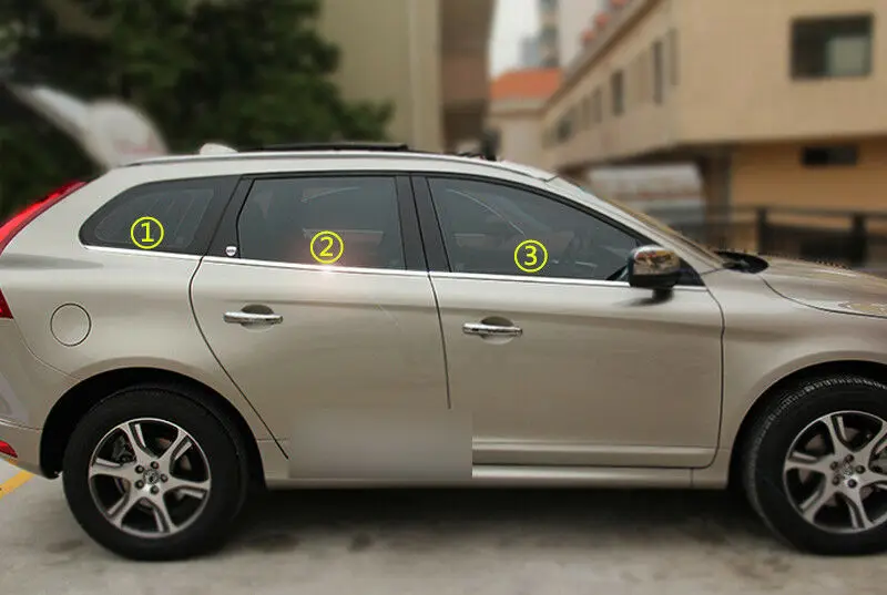 Нижний подоконник рамка формовочная крышка отделка сталь 6 шт. для Volvo XC60 2009