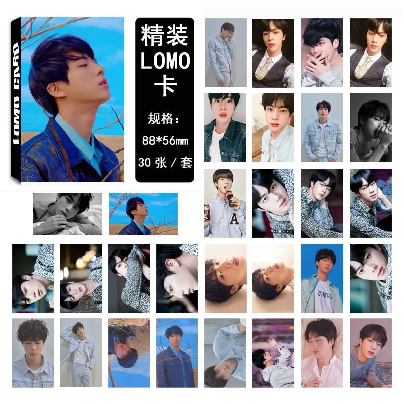 Kpop Bangtan Boys JIN альбом Soul Persona, изготовленный из бумажных карт, плакат, Фотокарта Lomo Cards/30 шт./компл