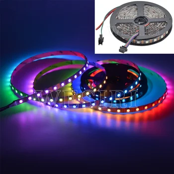 

DC5V WS2813 LED Pixel Strip Dual Signal 30/60/144 Pixels LEDs/m PCB Addressable WS2812B (1m/5m, IP30/IP65/IP67 for Selection)