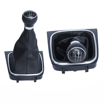 

10x Golf 6 6 Speed Gear Shift Knob Leather boot Accessories