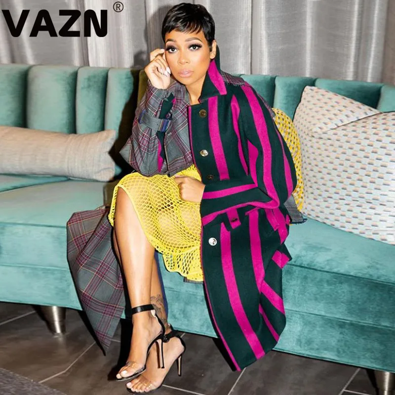 条纹格仔撞色