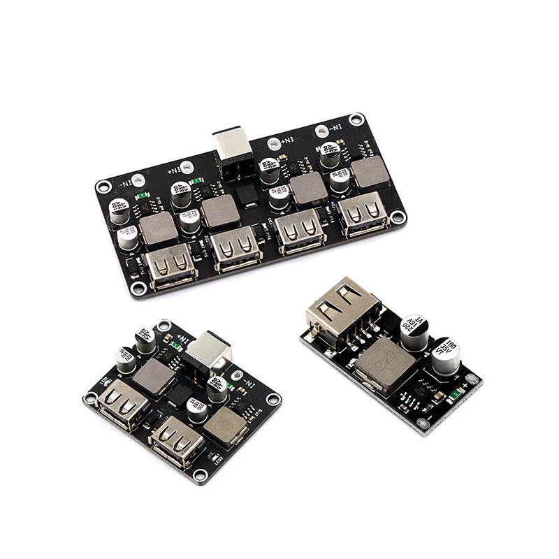 USB QC3.0 QC2.0 DC-DC 벅 컨버터 충전 스텝다운 모듈 6-32V 9V 12V 24V 고속 충전 회로 기판 3V 5V 12V