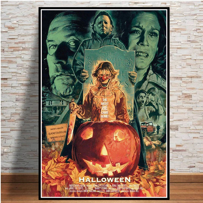 Michael Myers Halloween Poster Halloween Movie Wall Art Horror Decor For Friends