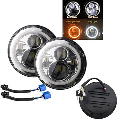 Chrome 40w Yait 75 Вт 7 дюймовый круглый светодиодный фар для Nissan Patrol Y60 Hummer H1& H2 патруль Y60 для Jeep Wrangler LJ Приглашаем посетить наших заказчиков выставку CJ 2D 4D 7 дюймовый светодиодный - Цвет: Chrome 40w