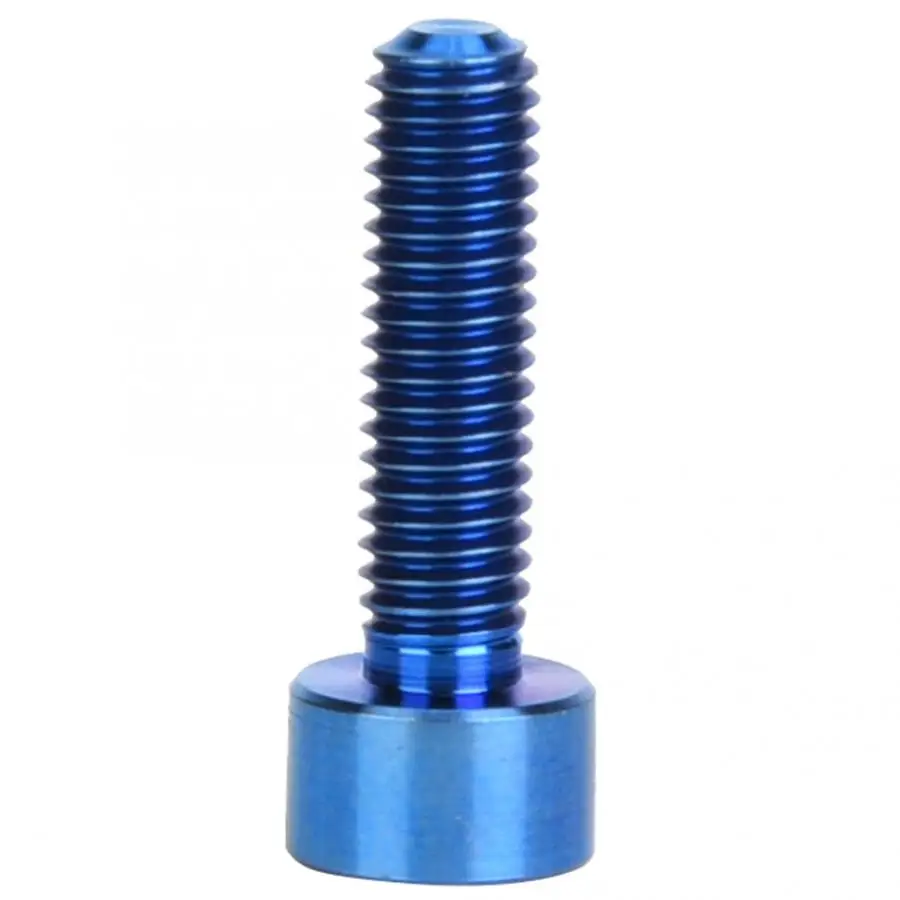 3 шт. винт велосипедный болт M5x18mm сверхлегкий титановый сплав горный шоссейный велосипед винт болт велосипед стержень шестигранный круглый Винт велосипедные части