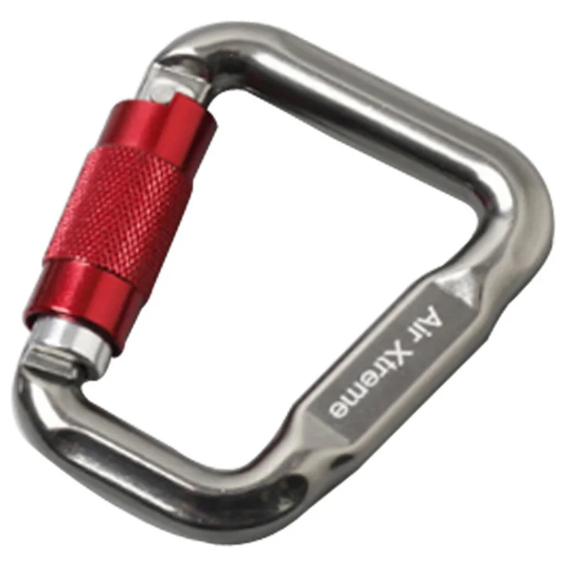 

Alloy Carabiner Twisted Automatic Lock Hook Rectangular Paraglider Link Buckle Alloy Tension D-Lock