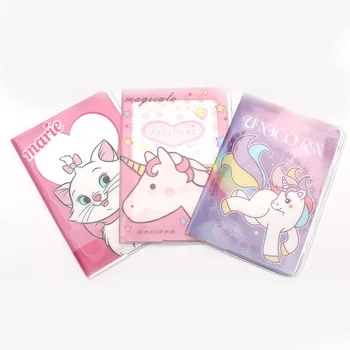 

Newest Fashion Passport Holder Cartoon Cat Unicorn Passport Cover Beautiful Passport Package Travel Card Holder Bag 14*9.6cm