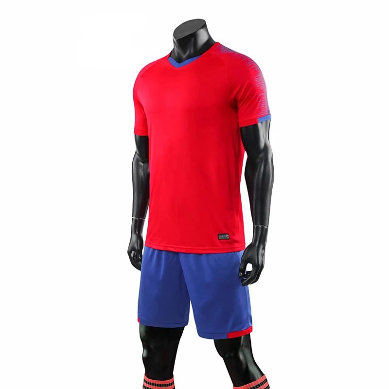 Adult Kids Soccer Jerseys Short Sleeves Quick Dry Running Shirts Men Children Football Jersey Sets