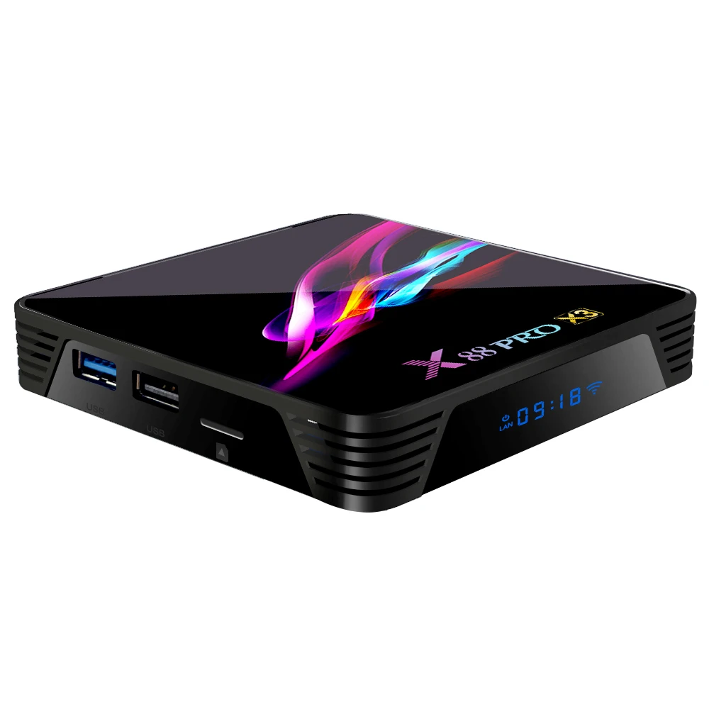 10 шт./лот X88 PRO X3 Смарт X88PRO ТВ приставка Android 9 0 Amlogic S905X3 Декодер каналов кабельного