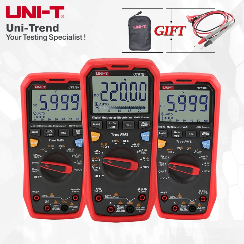 Unit Ut61e+/b+/d+ Intelligent Digital Multimeter; True Rms High