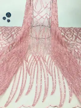 

NewNew design Sequin Lace Fabric French Laces Wedding Guled Glitter Sequins Tulle Lace