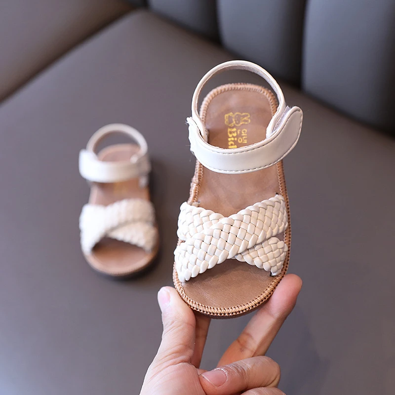 COZULMA Sandalias para niños pequeños de a 6 años, zapatos de sandalias tejidas para bebés, zapatos cómodos de playa de fondo suave, 21 30|Sandalias| AliExpress