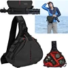 CADeN DSLR Camera Bag Digital Photo Bag Shoulder Waterproof Sling Bag Padded Insert Case Bag with Rain Cover for Canon Sony ► Photo 1/6