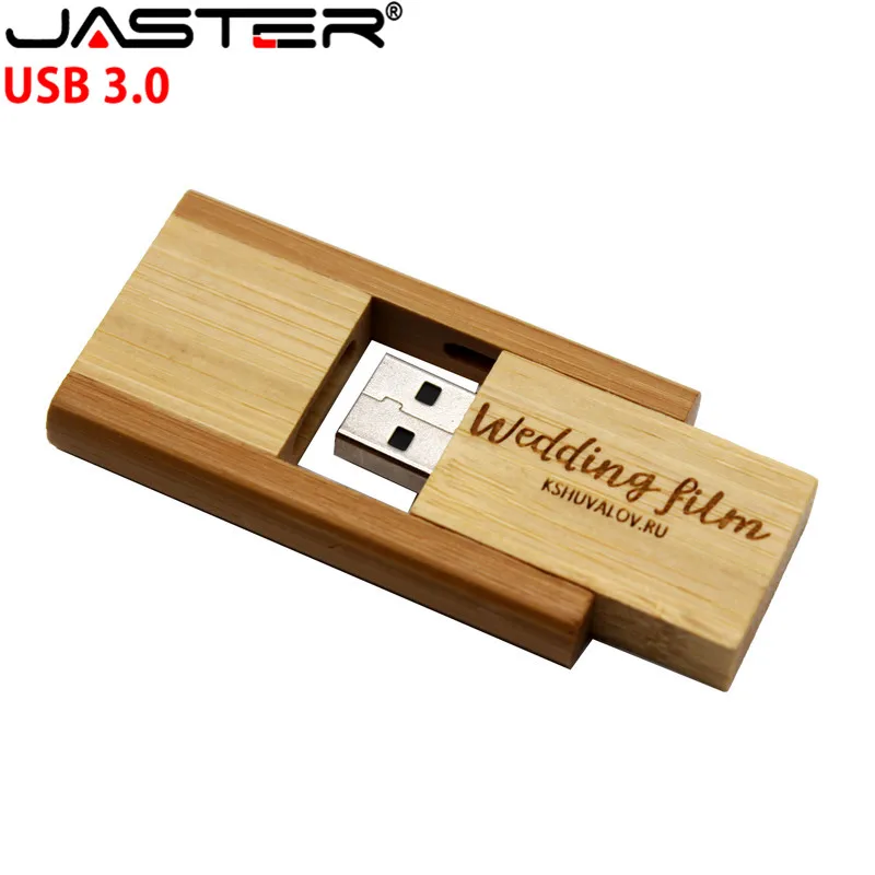 JASTER 3 стиль кленовый карбонизированный орех Дерево 360 градусов usb флеш накопитель