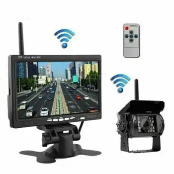 

7 Inch Car monitor TFT LCD Rear View Camera Two Track Wireless Rear view camera Monitor For Truck Bus Parking Rear view System