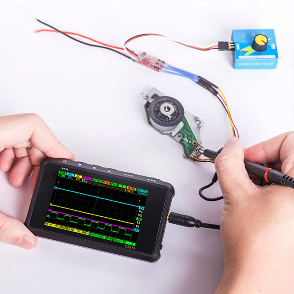 4 канальный 100 мс/с MINI Nano DSO213 DS213 Профессиональный Портативный цифровой