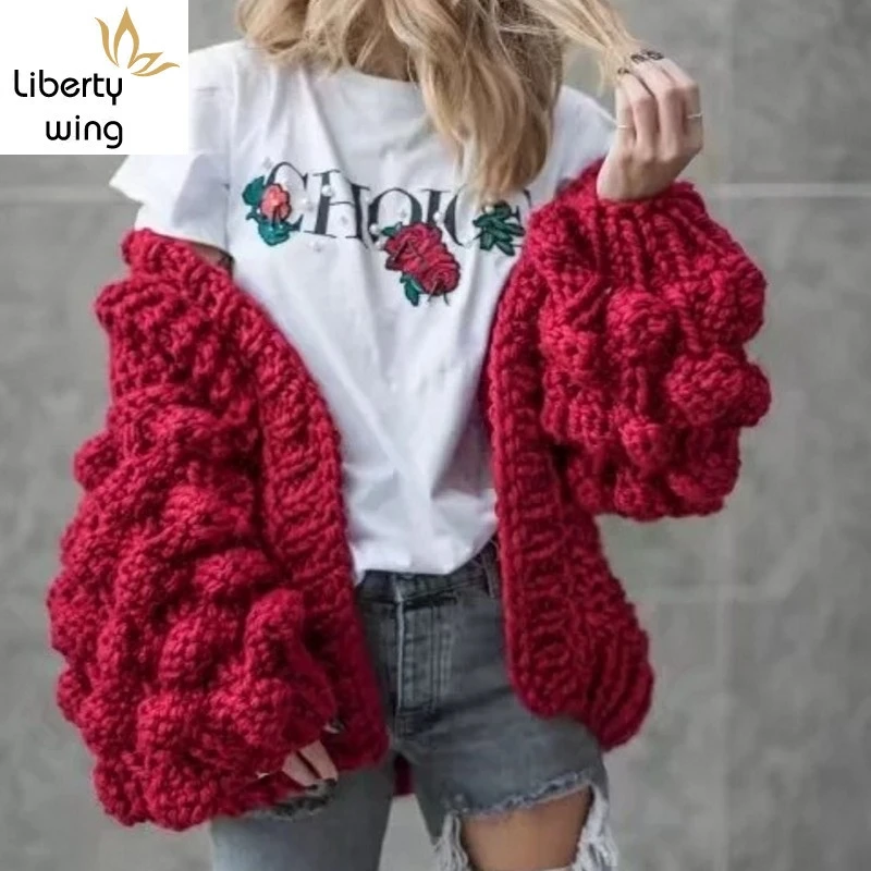 

Лидер продаж, женские модные повседневные кардиганы с длинным рукавом, пончо, пальто, джемперы, вязаные свитера цвета хаки