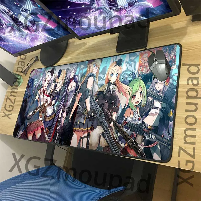 XGZ комиксов пикантные модные лоли под заказ большой игровой коврик Мышь Pad черный