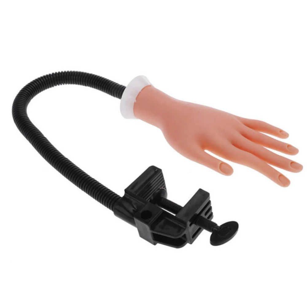 Гибкий дизайн ногтей практика ручной регулируемый модель руки силиконовый