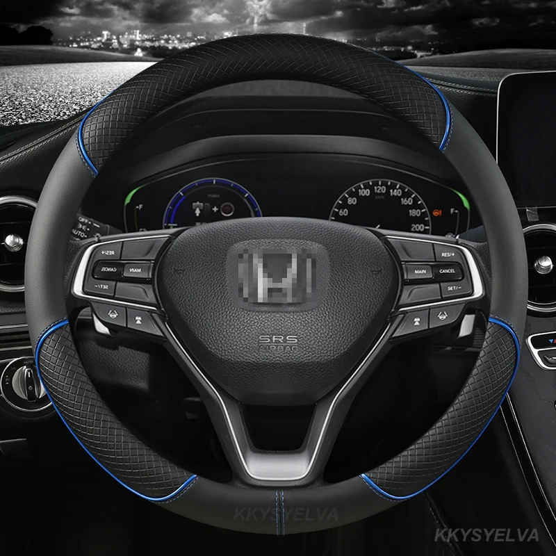 Microfiber Leather Car Steering Wheel Cover For Honda Civic CRV XRV ACCORD ~ 10th steering wheel cover