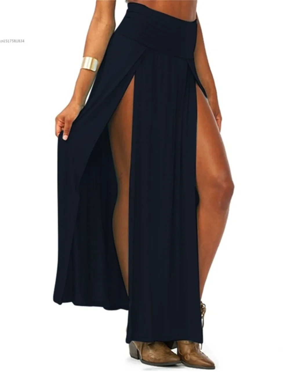 2019-New-Arrival-High-Waisted-Sexy-Womens-Double-Slits-Summer-Solid-Long-Maxi-Skirt-Wholesale-51.jpg_640x640 (2)