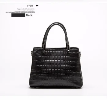 

European and American New Women's Leather Bags Women's Handbag Crocodile Leather Single-Shoulder Crossbody Bag Bag Women's Bag