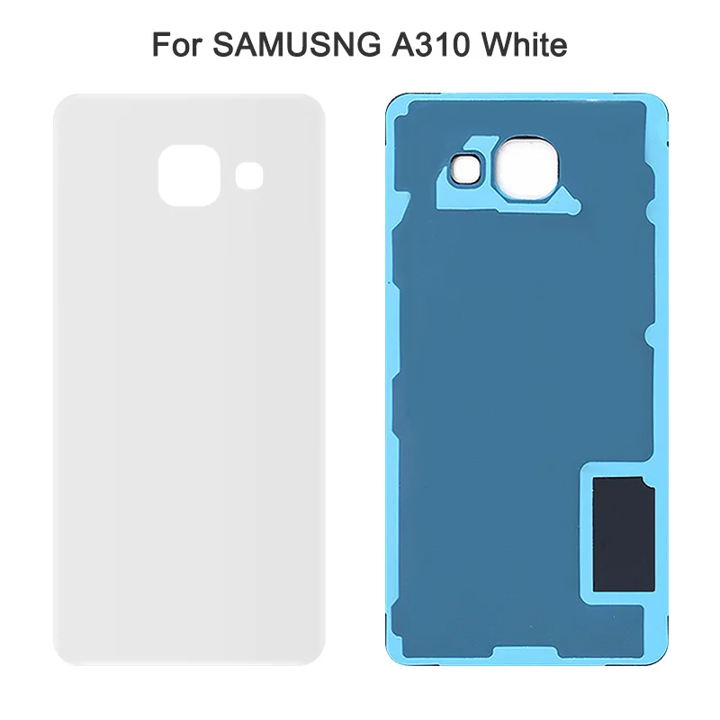 A310 White Задняя Батарея сзади Стекло чехол для Samsung Galaxy A3 A5 A7 A310 A510 A710 A910 Батарея чехол наклейка для корпуса - Цвет: A310 White