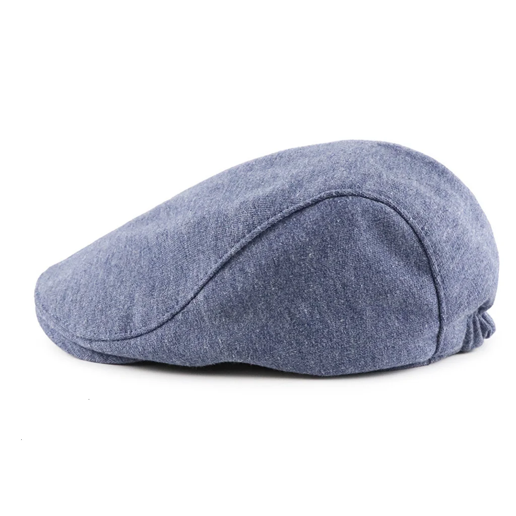 JAMONT Street Casual Newsboy Beret Cap Men Plain Woolen Duckbill Visor Hats Young Women Elastic Ivy Caps Baker Boy Golf Hats