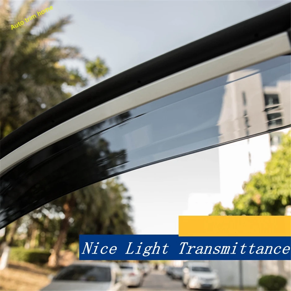 

Lapetus Door Window Wind Visor Moulding Awnings Shield Rain Sun Wind Guard Vent Shade Cover For TOYOTA RAV4 RAV 4 XA50 2019 2020