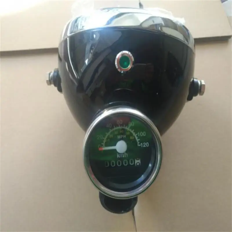 black Противотуманный светильник moto rcycle sportster farol auxiliar Спидометр velocimetro moto compteur инструмент для honda z50 MONKEY bike z 50 50 - Цвет: black