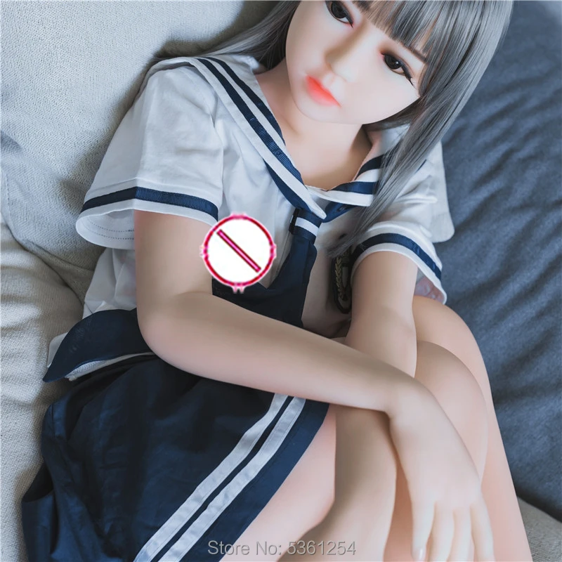 128CM Full Body Size Real Solid Silicone Sex Doll With Metal Skeleton Small Breast Pussy Anus Oral Love Toy