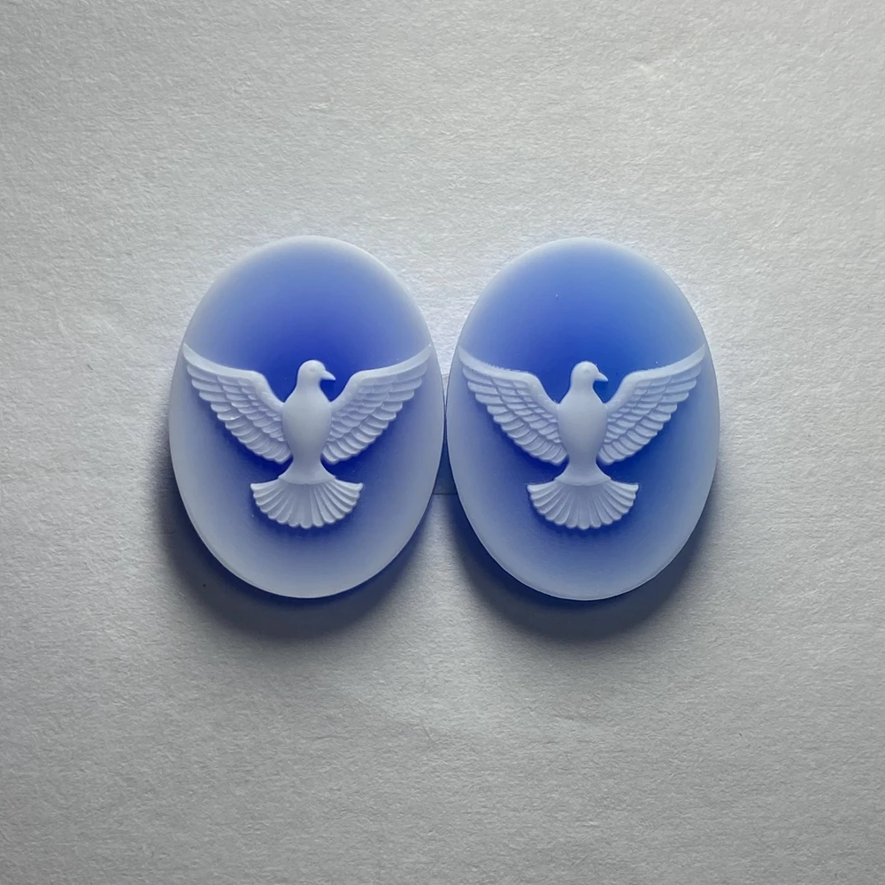 Meisidian Oval Shape 20x15mm Natural Genuine Agate Carved Cameo For Brooch And Pendant Ring Making