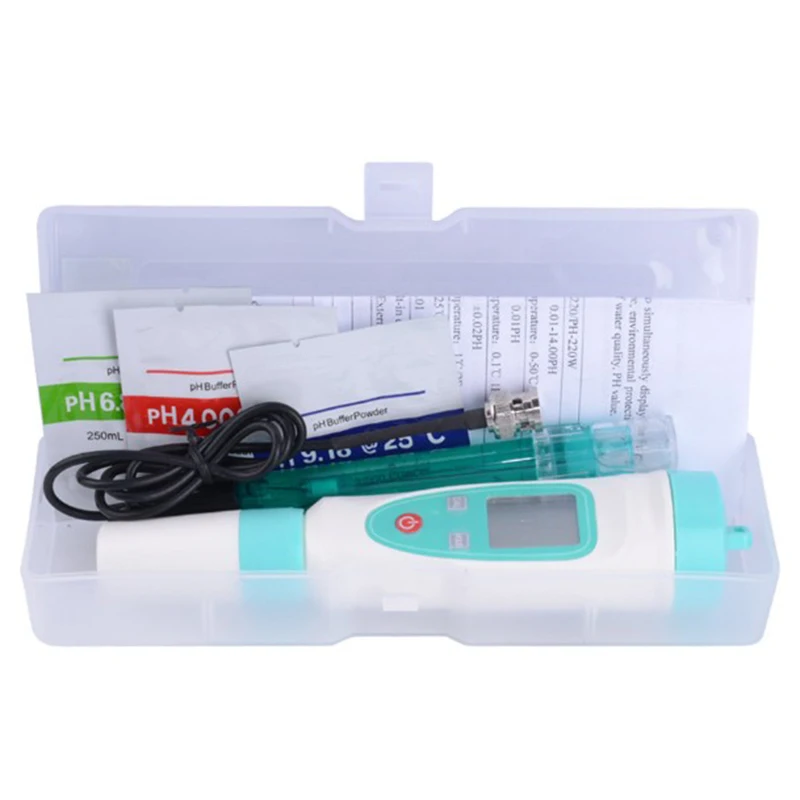 

Ph Meter Ph-220W Ph Tester Portable 0-14 Ph Pen Type Precision Instrument With Ph Buffer Power