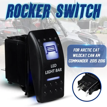 

White Led Light Lamp Bar Rocker Switch for Arctic Cat Wildcat Can Am Commander 2015 2016