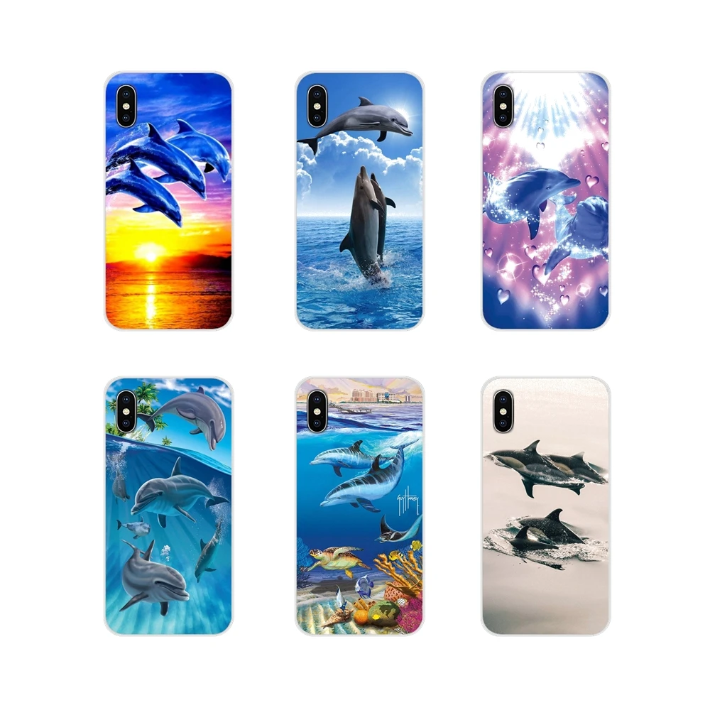 Ocean Animal Dolphin Для Huawei Y5 Y6 Y7 Y9 Prime Pro GR3 GR5 2017 2018 2019 Y3II Y5II Y6II аксессуары чехлы для