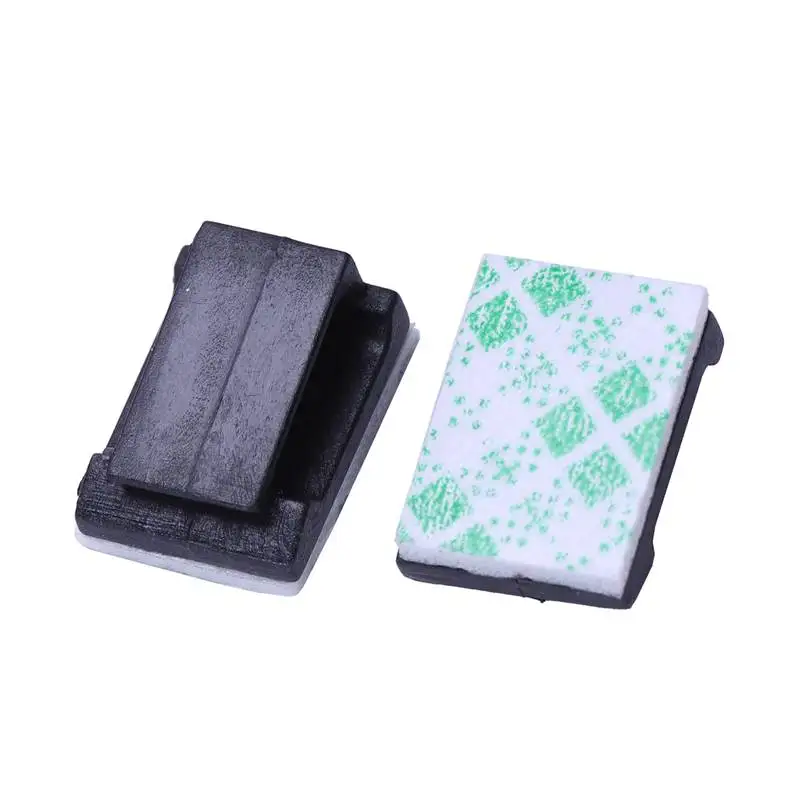 100pcs Plastic Wire Tie Rectangle Cable Mount Clip Clamp Self-adhesive Black