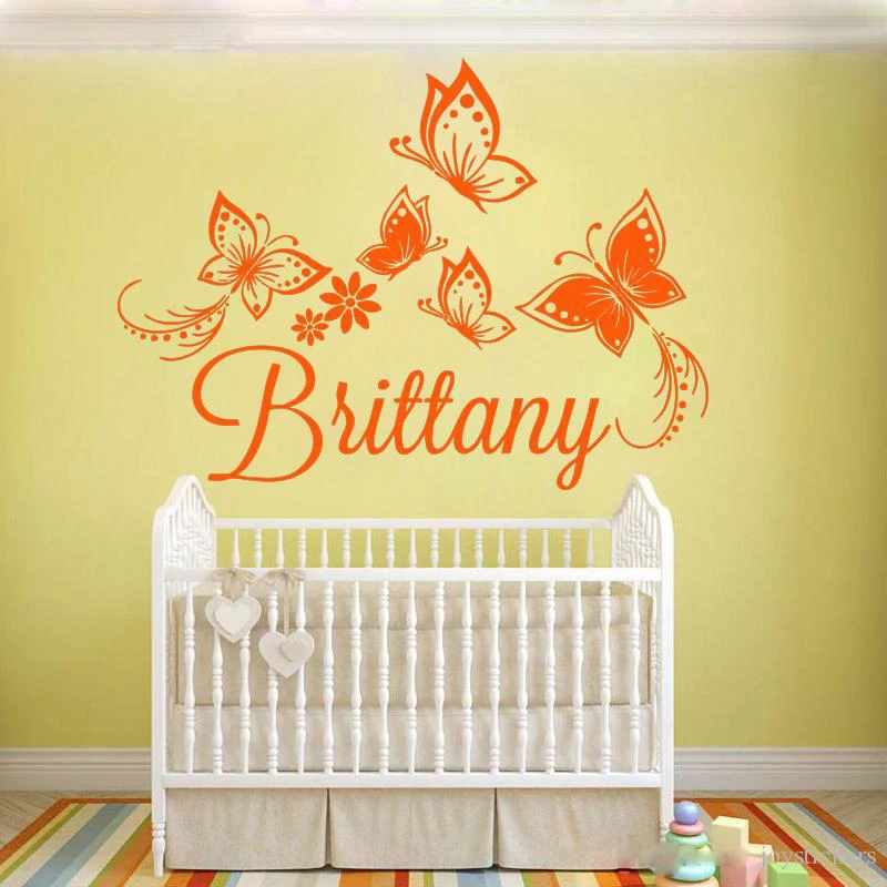 personalized-custom-name-butterflies-wawll