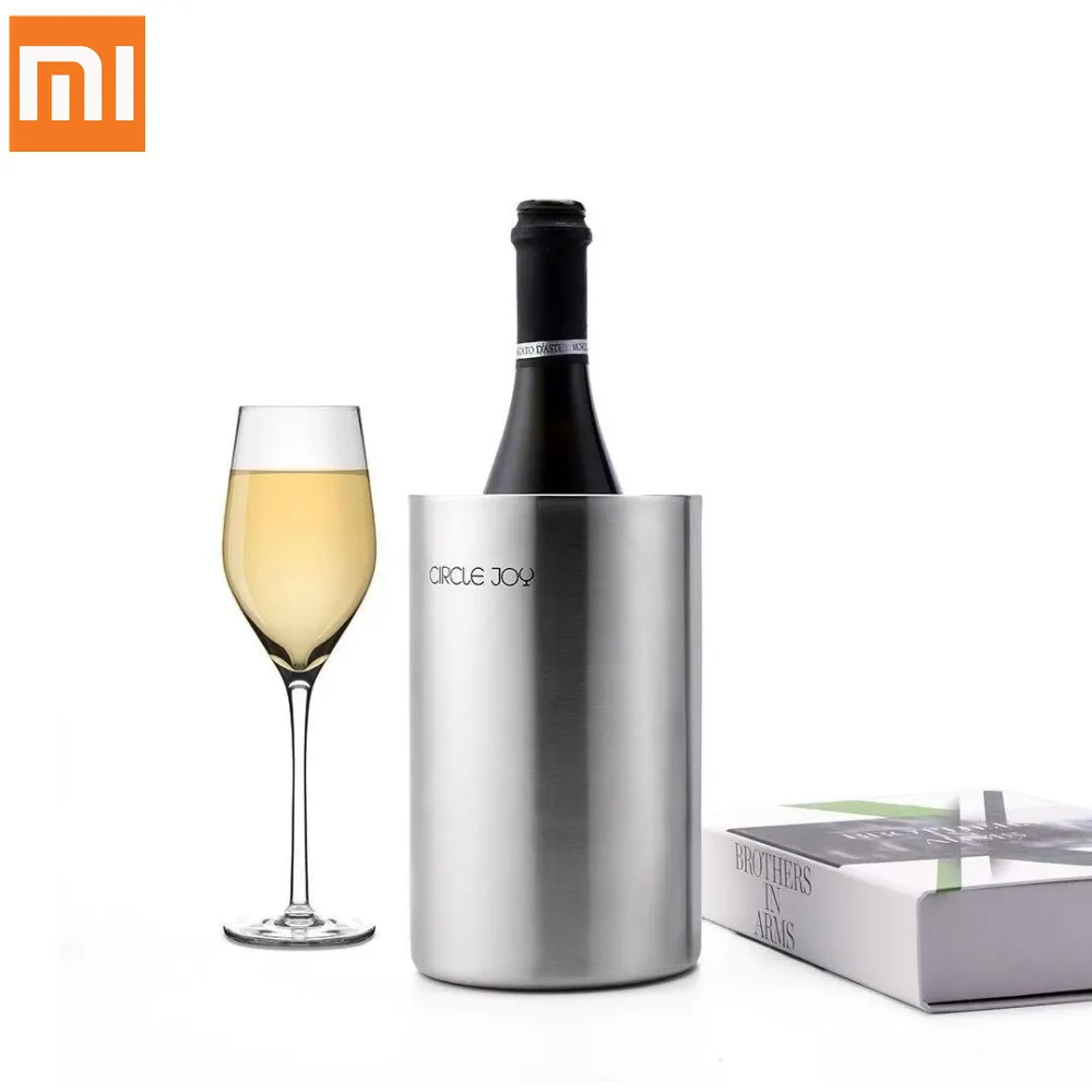 Xiaomi Mijia Circle Joy из нержавеющей стальное ведро для льда для охлаждения виски вино держать ваш напиток холодным дольше ведро для льда