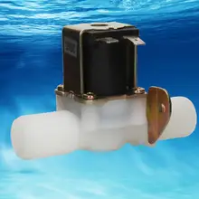 DC 12 В G1/2 нормально закрытый Соленоидный клапан пластиковый Электрический электромагнитный клапан для питьевой фонтан Электрический