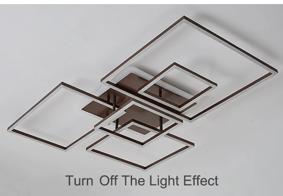 Потолочные светильники для гостиной спальни лампы квадратные люстры plafoniera светодиодные Диммер потолочные светильники