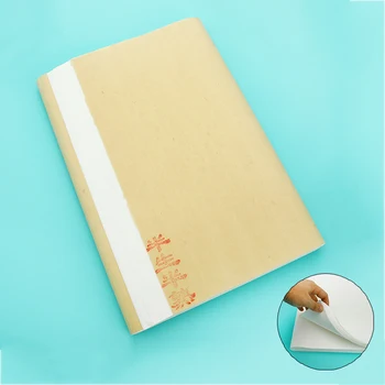 

100Pcs/Lot Xuan Paper Chinese Semi-Raw Rice Paper 34x69cm / 34x138cm for Painting Calligraphy for Painting Art paper Supplies