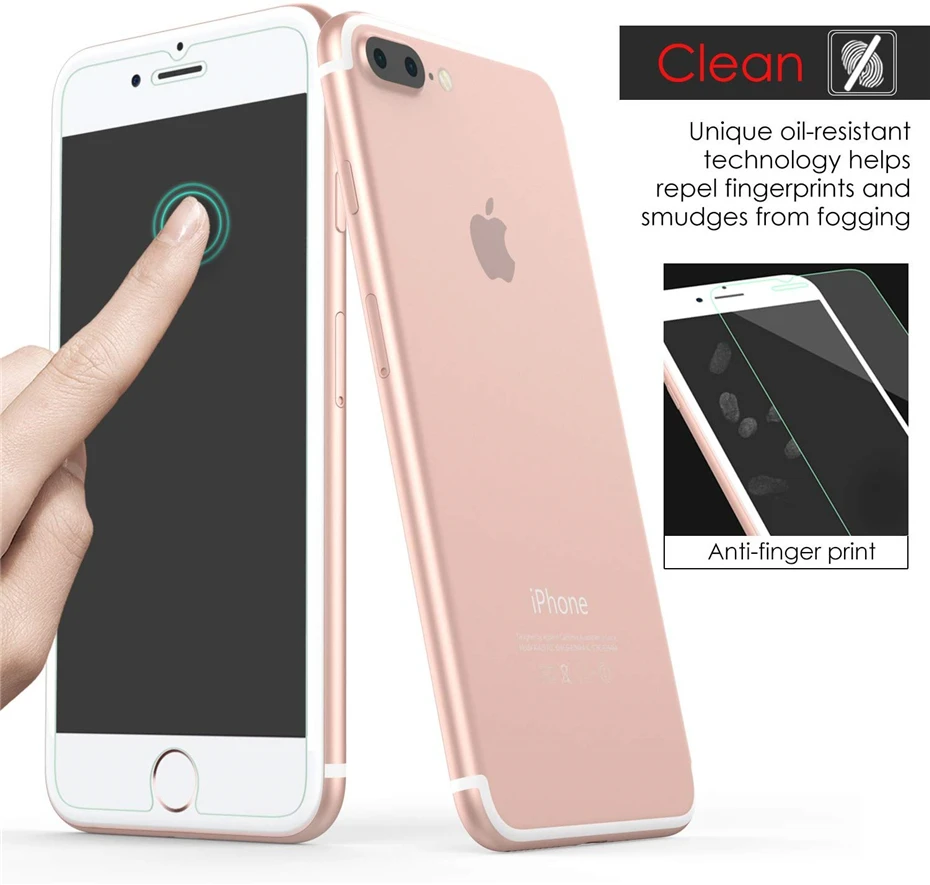 5 шт. закаленное стекло для iPhone X XS Max XR защита экрана с олеофобным покрытием для iPhone 4 5S 6 7 8 plus 11 pro max стекло