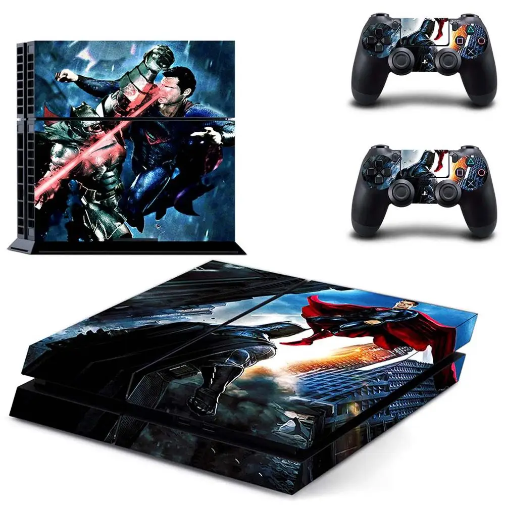GYTM0305 PS 4 стикер s Бэтмен v Супермен PS4 наклейка Play станция 4 наклейки для кожи Pegatinas для консоли playstation 4 и 2 контроллера - Цвет: GYTM0305