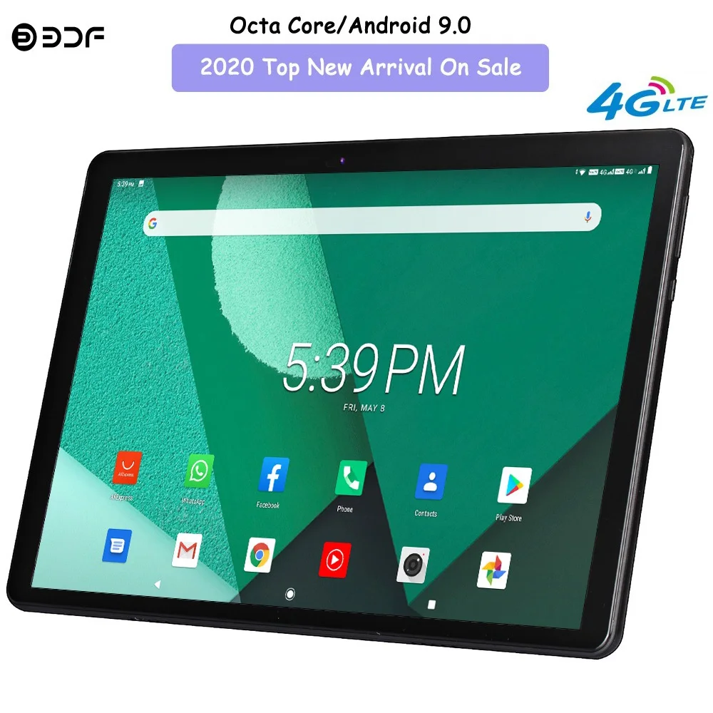 Планшет Google Play на Android 9 0 восемь ядер экран 10 дюймов 4G|android tablet pc|tablet pcphone call |
